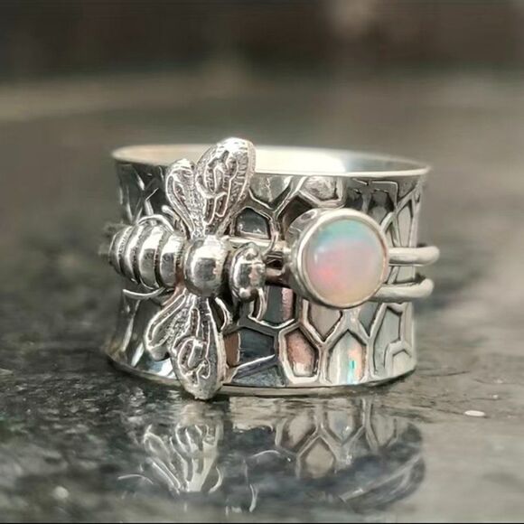 Bumble Bee Boho Band Ring #736 - Picture 6 of 6